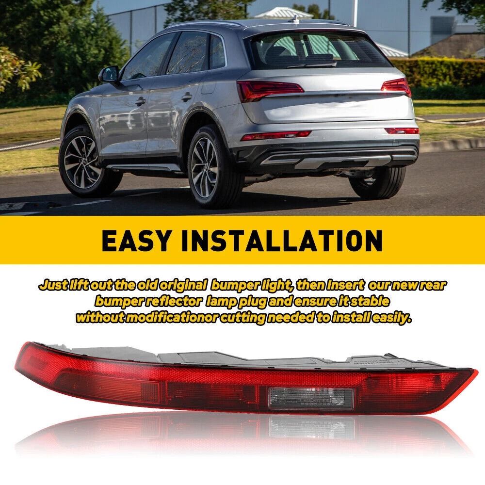 Audi Q5 Rear Bumper Tail Light Left Lower Brake Lamp 4