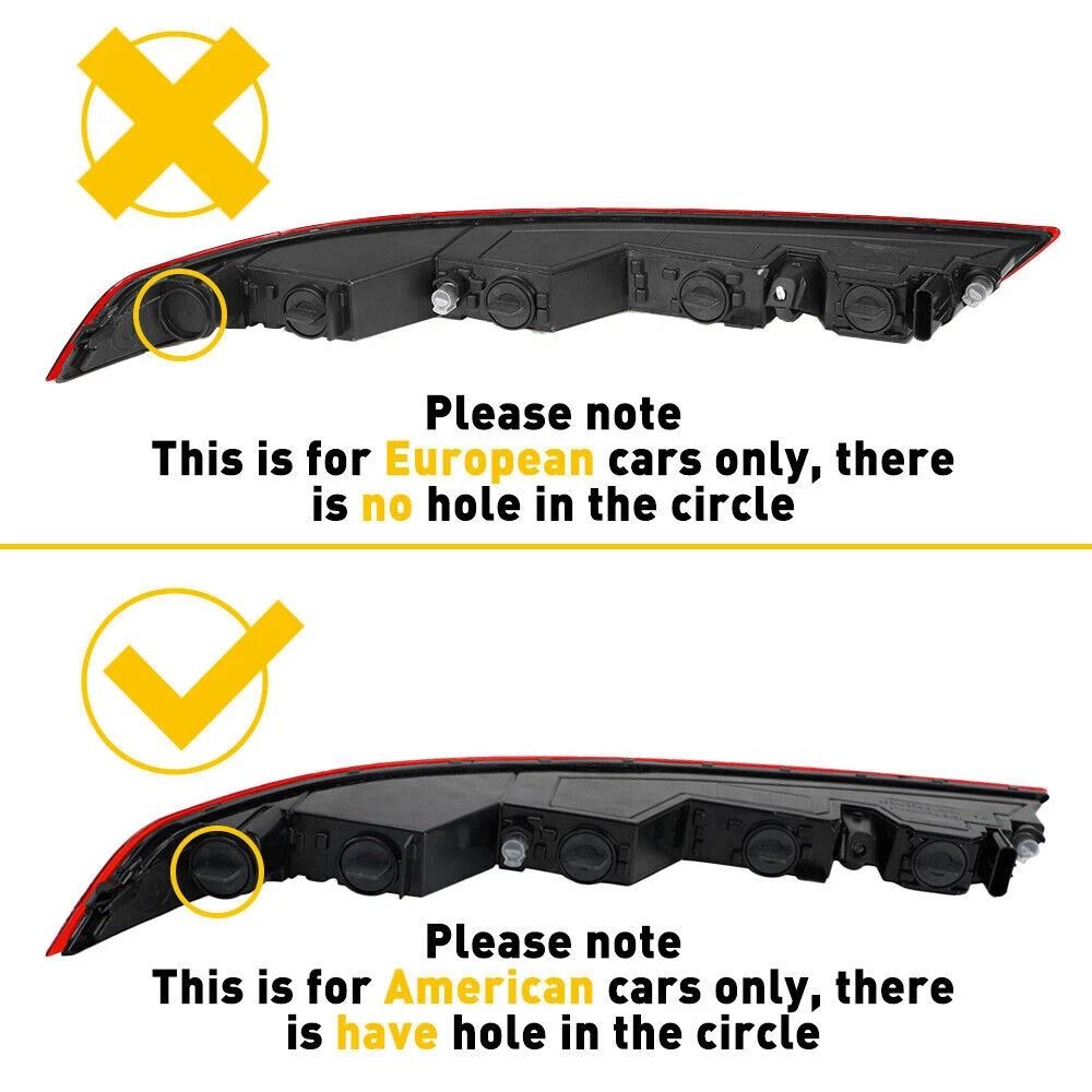 Audi Q5 Rear Bumper Tail Light Left Lower Brake Lamp 10