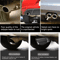 Universal LED Exhaust Tip Pair With Carbon Fiber Look Inlet Curved Muffler Tail Pipes 4