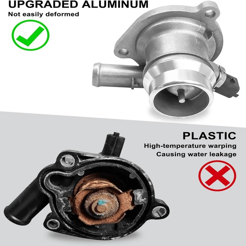 Upgraded Aluminum Thermostat Housing Assembly For Chevy Cruze Sonic Trax Buick Encore 8