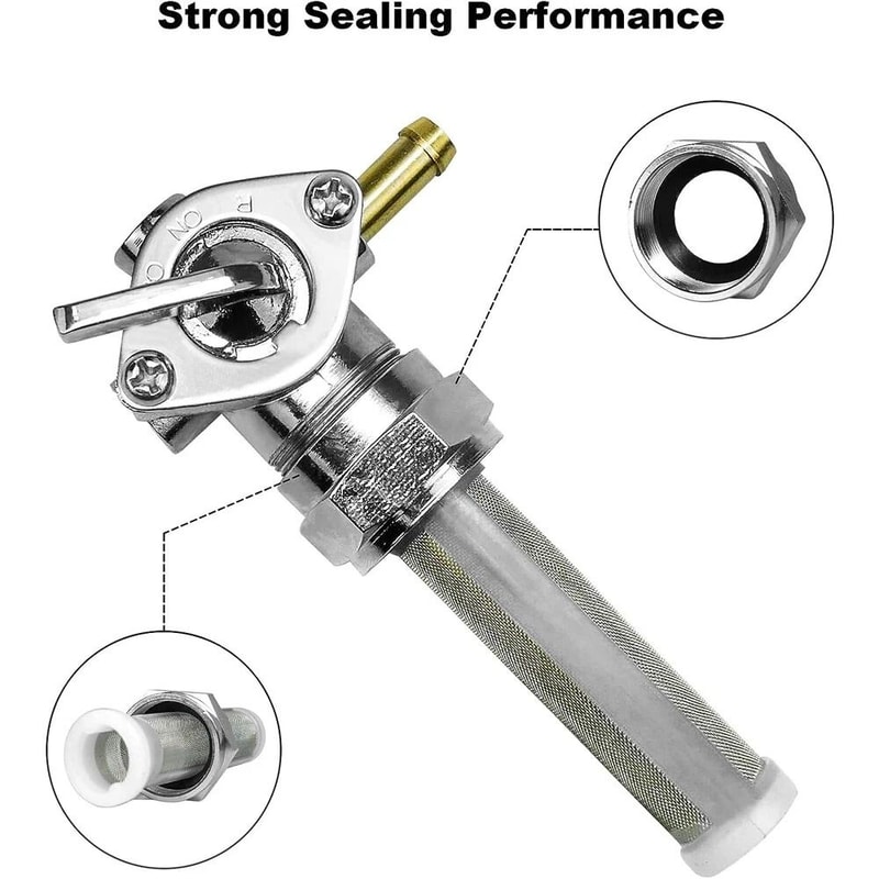 Harley Sportster Petcock Fuel Valve Petcock Left Spigot 4