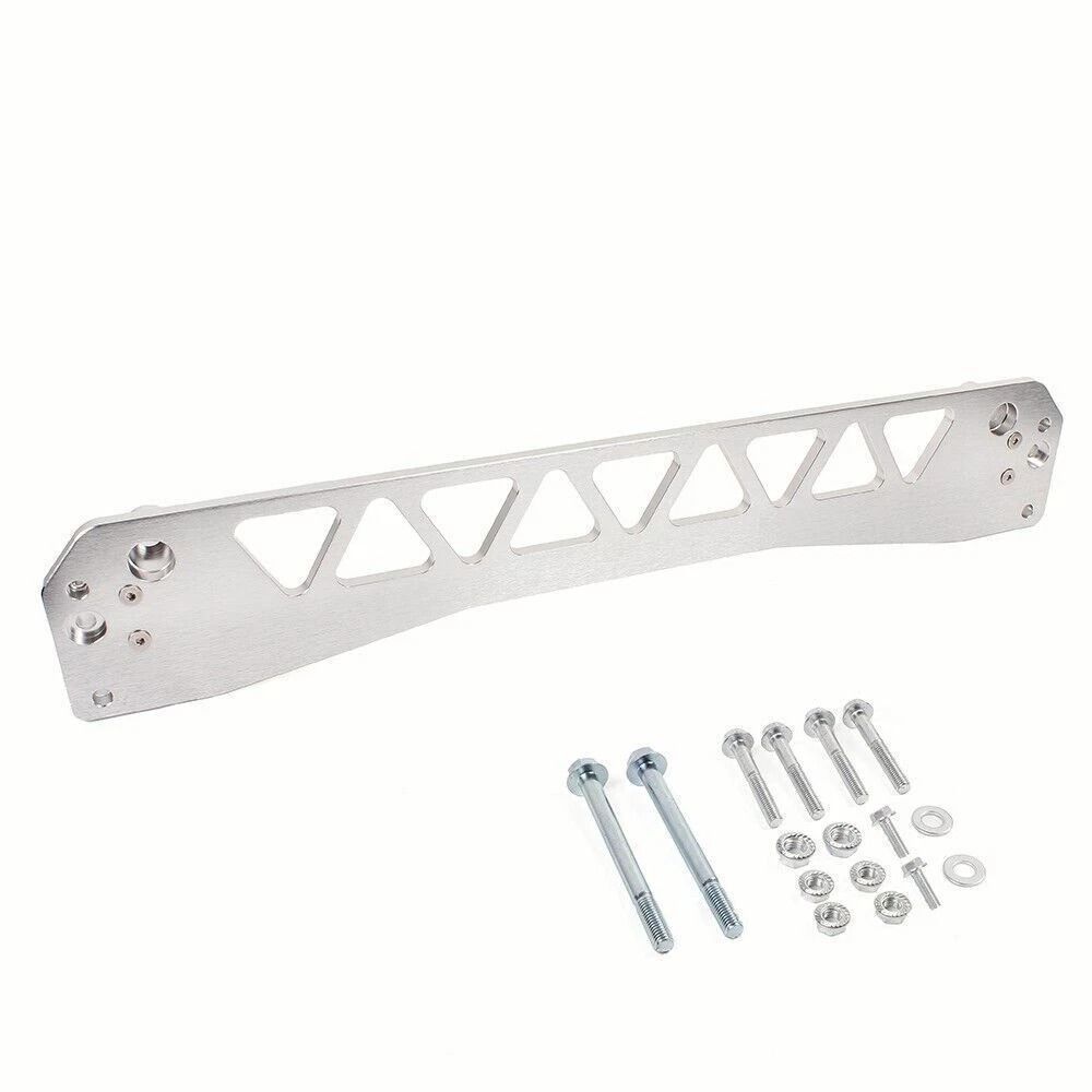 Honda Civic EK Rear Lower Tie Bar Billet Subframe Brace Silver 1