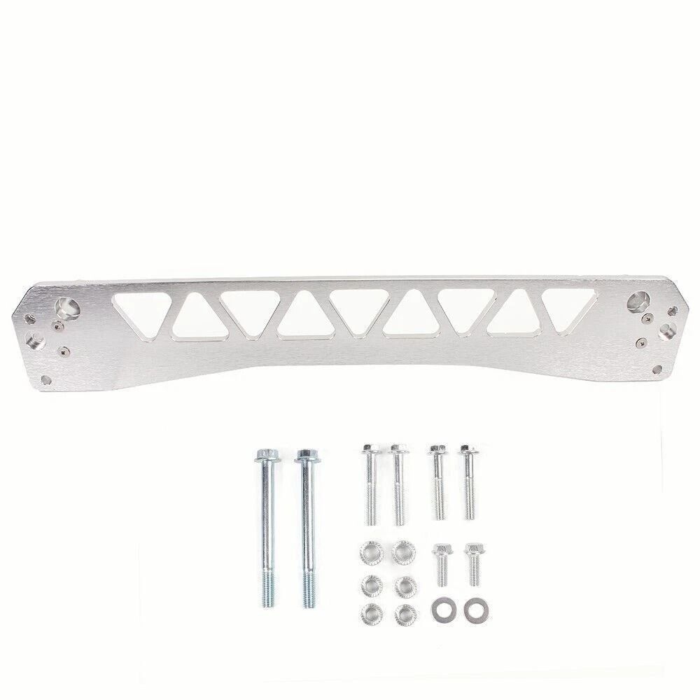 Honda Civic EK Rear Lower Tie Bar Billet Subframe Brace Silver 11