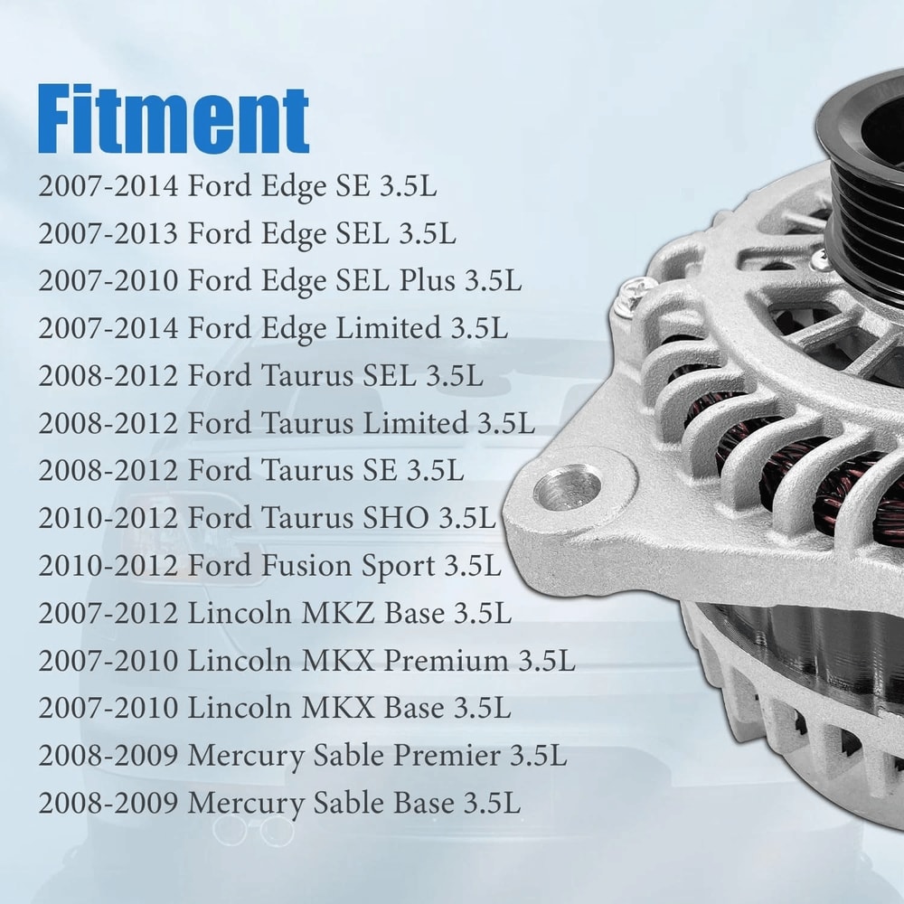 Alternator For Ford Edge Fusion Taurus 7