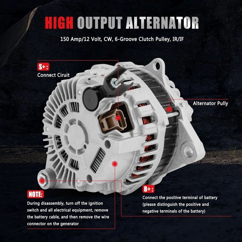 Alternator For Ford Edge Fusion Taurus 13
