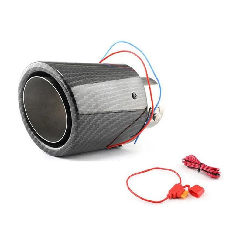 Universal LED Carbon Fiber Exhaust Tip 1