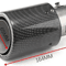 Universal LED Carbon Fiber Exhaust Tip 8