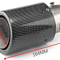 Universal LED Carbon Fiber Exhaust Tip 8
