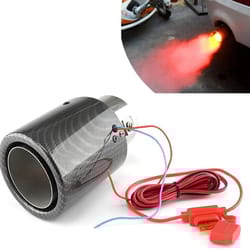 universal led carbon fiber exhaust tip