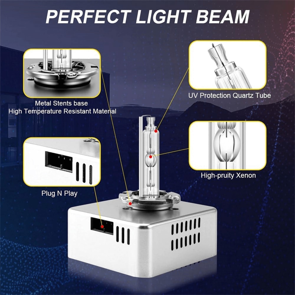 D5S HID Bulb Pair For Silverado Sierra Terrain OEM Xenon Headlight Replacement 9