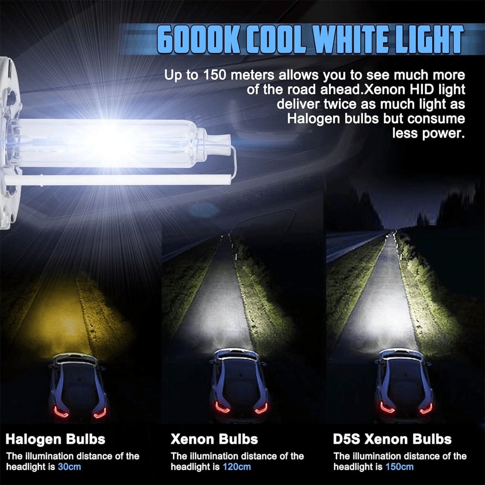 D5S HID Bulb Pair For Silverado Sierra Terrain OEM Xenon Headlight Replacement 5