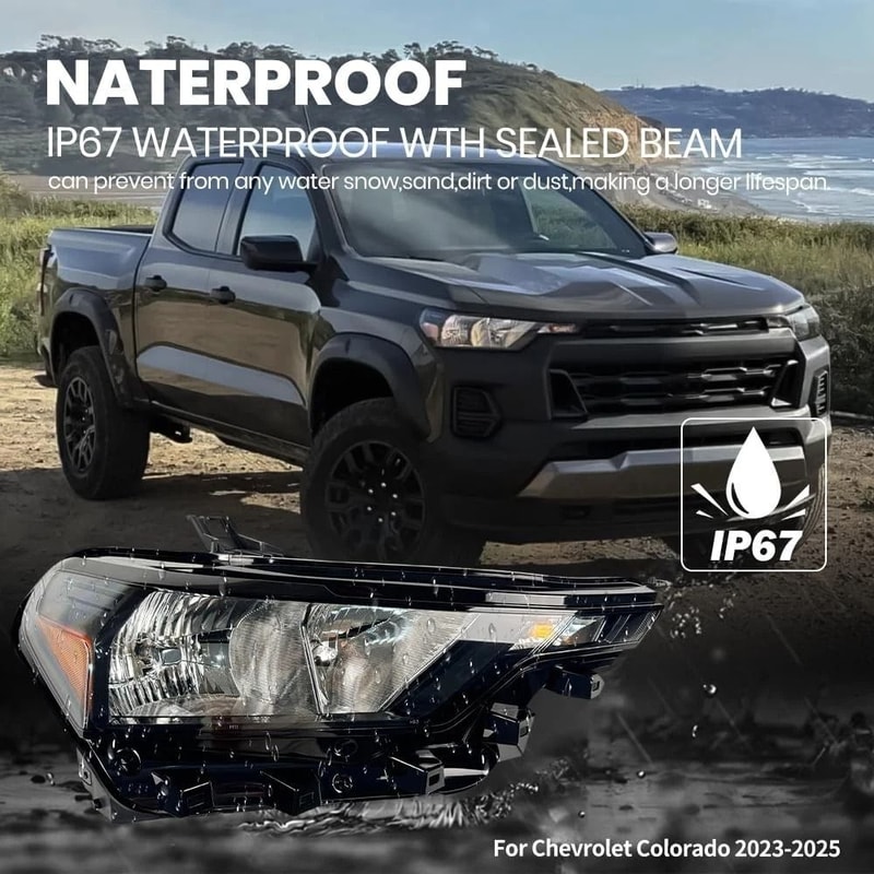 Chevrolet Colorado Passenger Side Halogen Headlight Assembly 1