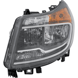 ram driver side headlight with drl halogen left assembly
