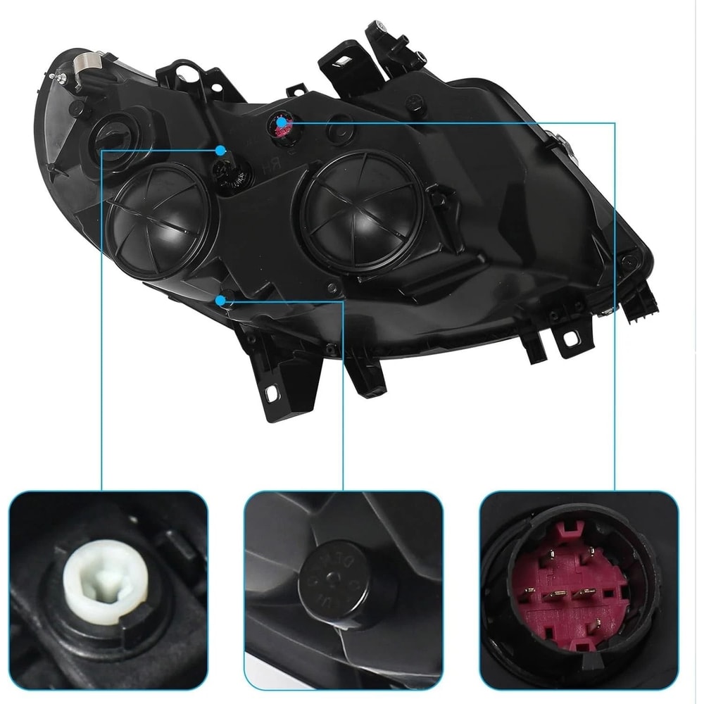 Ram Driver Side Headlight With DRL Halogen Left Assembly 9