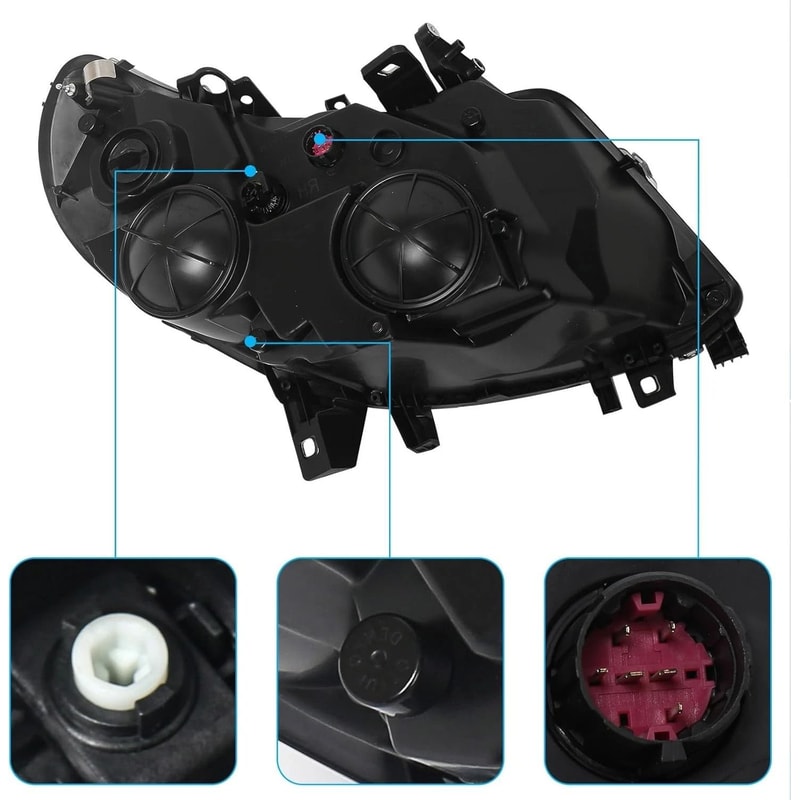 Ram Driver Side Headlight With DRL Halogen Left Assembly 9