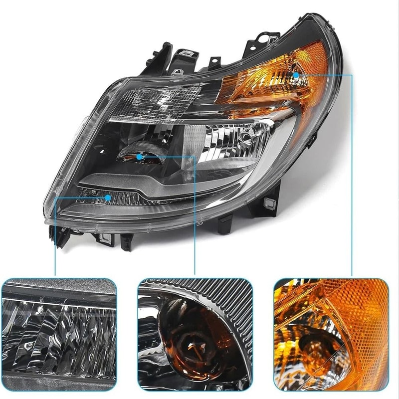 Ram Driver Side Headlight With DRL Halogen Left Assembly 10