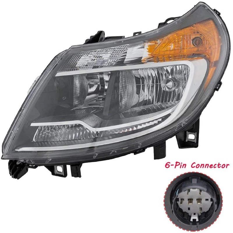 Ram Driver Side Headlight With DRL Halogen Left Assembly 11