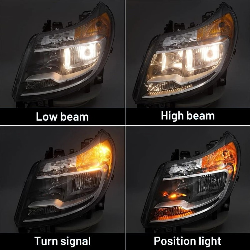 Ram Driver Side Headlight With DRL Halogen Left Assembly 12