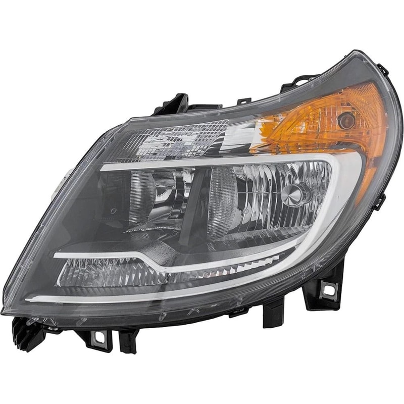 Ram Driver Side Headlight With DRL Halogen Left Assembly 16