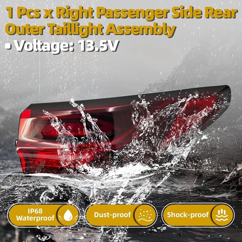 Chevrolet Blazer Right Outer Tail Light LED Passenger Side Rear Lamp 13