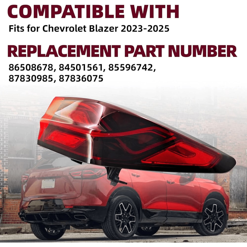 Chevrolet Blazer Right Outer Tail Light LED Passenger Side Rear Lamp 14