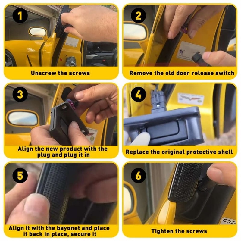 C6 Corvette Exterior Door Release Switch Pad Set For Chevrolet Corvette 6