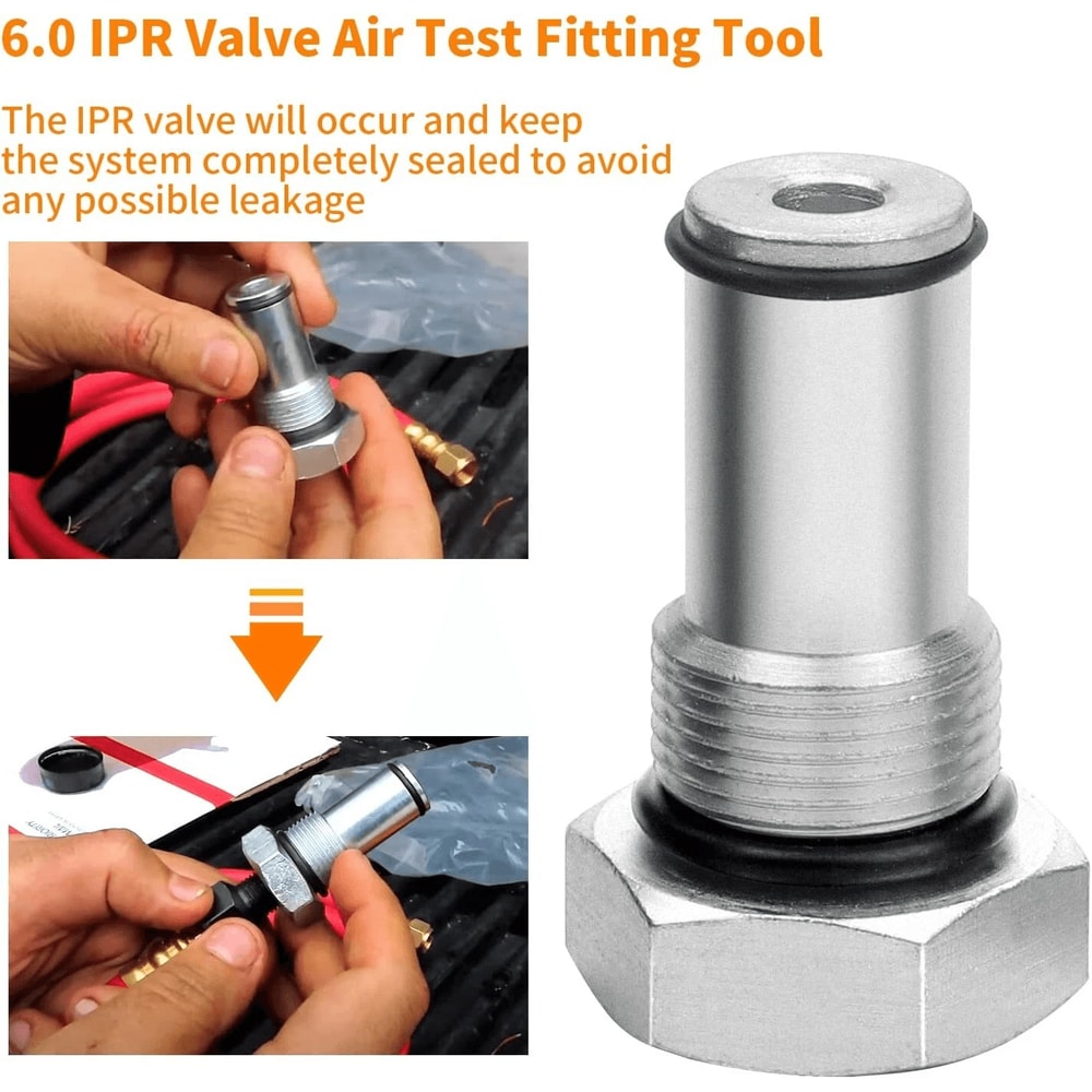 Ford Powerstroke IPR Air Test Fitting Tool With Oil Rail Adapter Kit 7