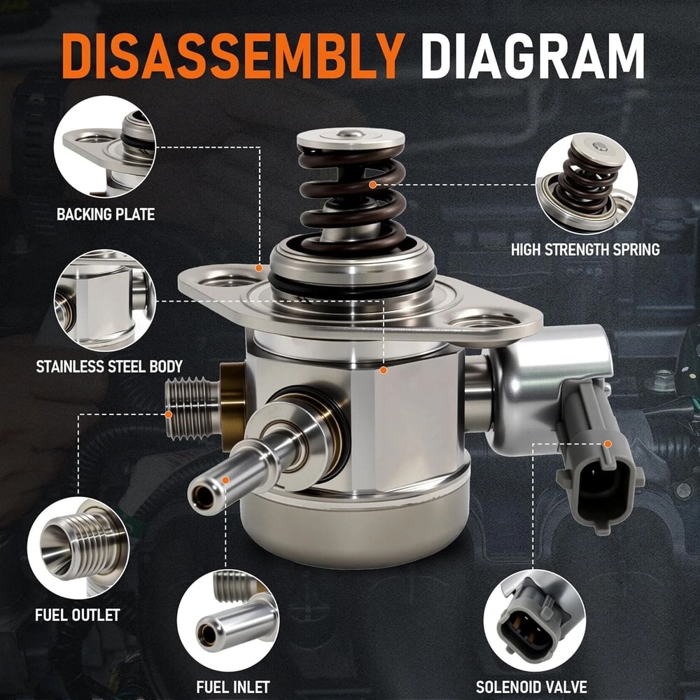 High Pressure Fuel Pump For Hyundai Sonata Kia Optima Santa Fe Sorento 11