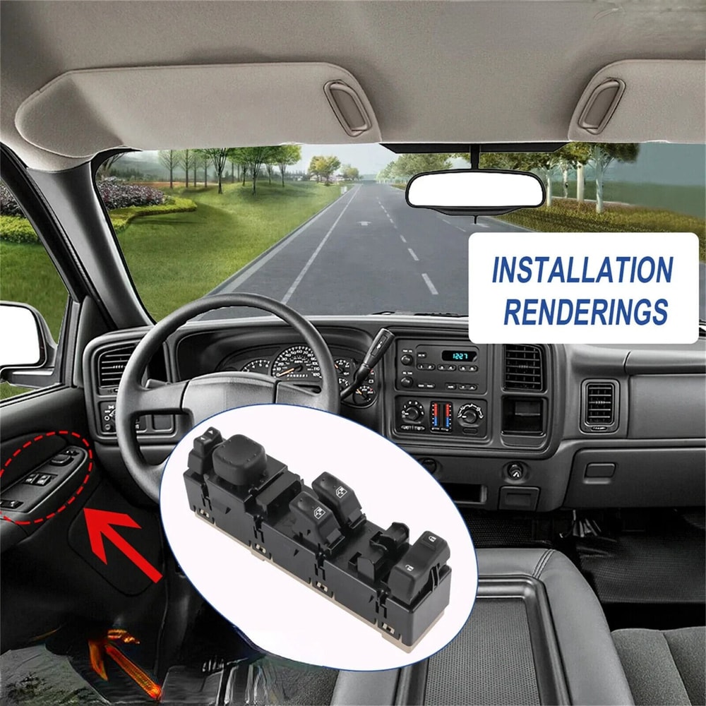 Chevy Silverado GMC Sierra Driver Side Power Window Switch Replacement 5