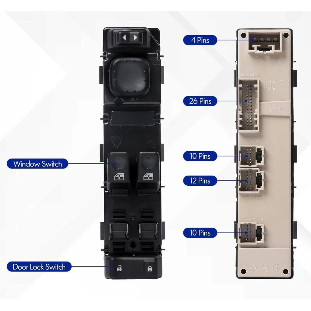 Chevy Silverado GMC Sierra Driver Side Power Window Switch Replacement 10