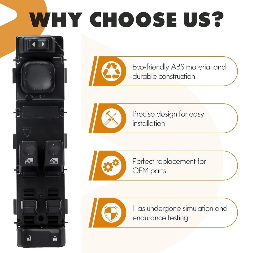 Chevy Silverado GMC Sierra Driver Side Power Window Switch Replacement 7