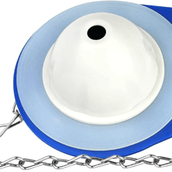 universal toilet flapper replacement with stainless chain for flush valves