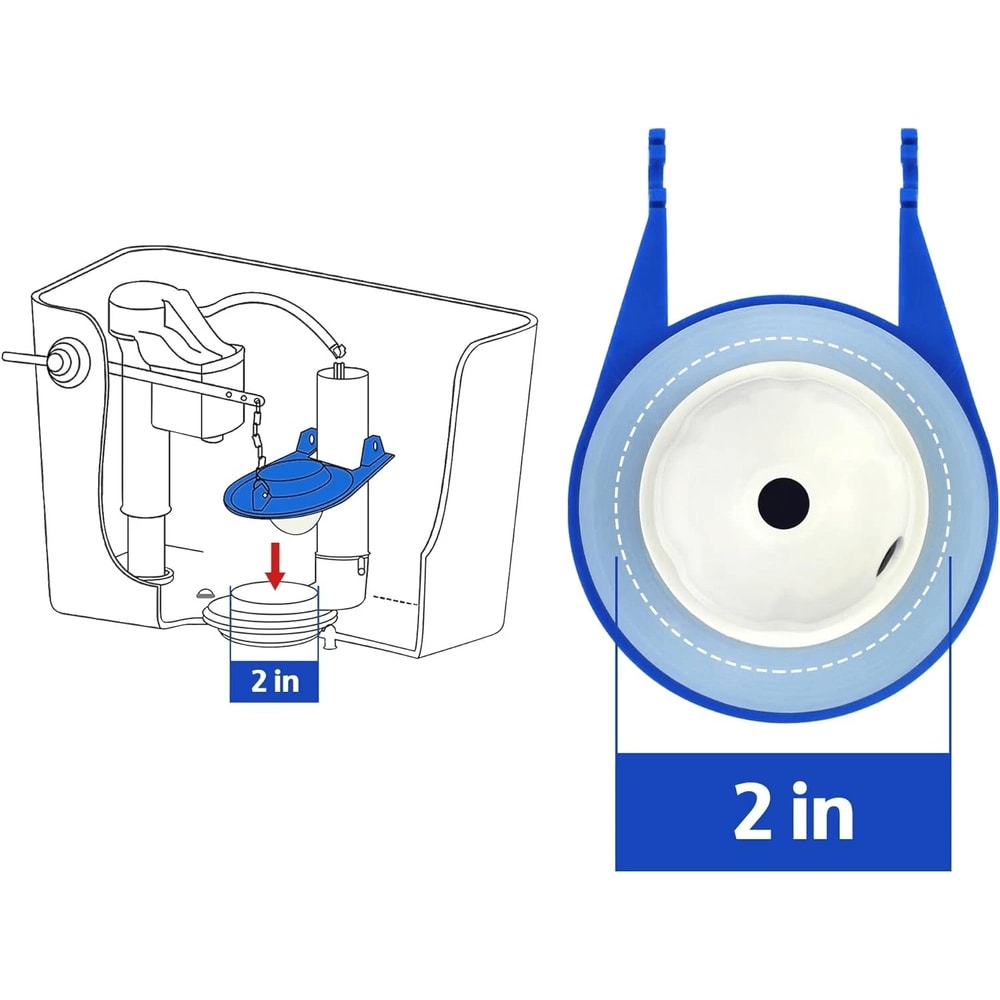 Universal Toilet Flapper Replacement With Stainless Chain For Flush Valves 5