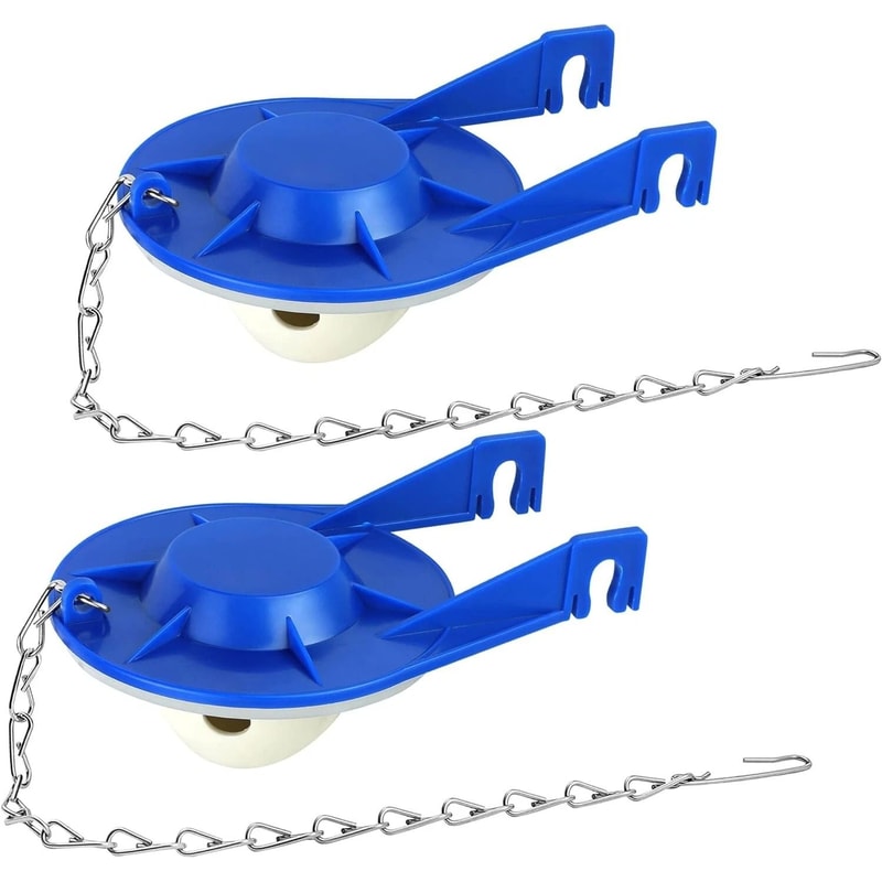Universal Toilet Flapper Replacement With Stainless Chain For Flush Valves 6