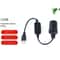 USB To Adapter Cable For Car Cigarette Lighter Socket Converter 4