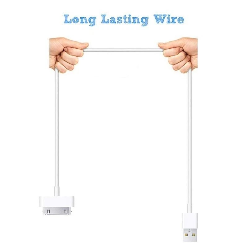 30 Pin Cable For IPhone 4 IPad IPod 1m Fast Charge Data Sync Cord 4