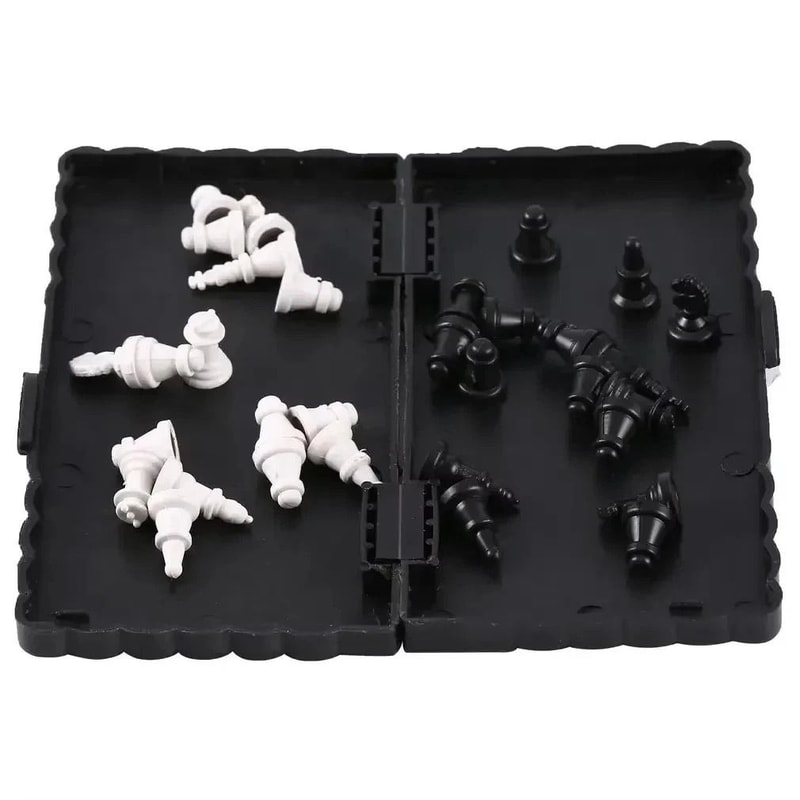 Mini Magnetic Chess Set Travel Folding Portable Chess Board For Kids And Adults 2