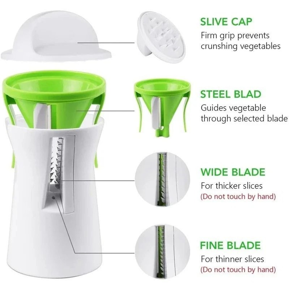 Heavy Duty Vegetable Spiralizer Zucchini Noodle Maker And Spiral Vegetable Cutter 1