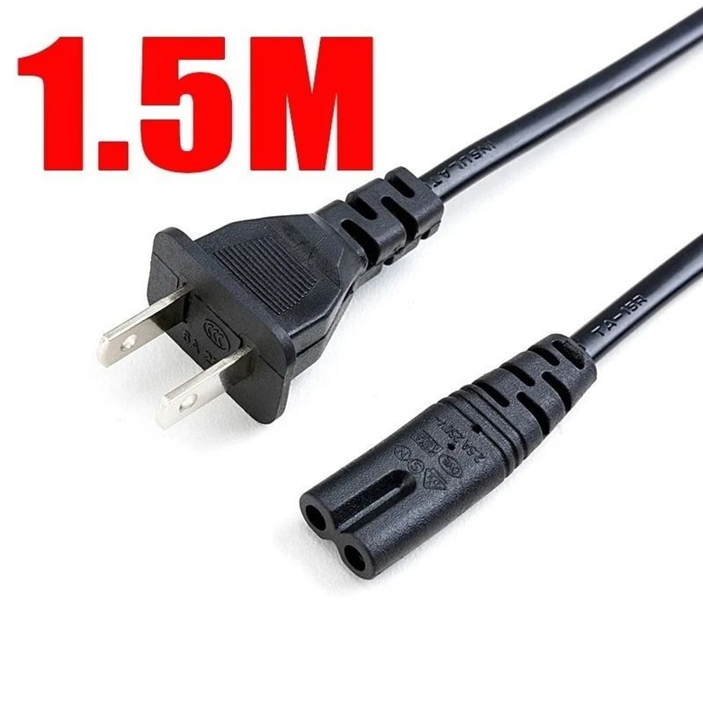 C7 Power Cord Figure Prong Replacement Cable For PS4 Laptop TV 1