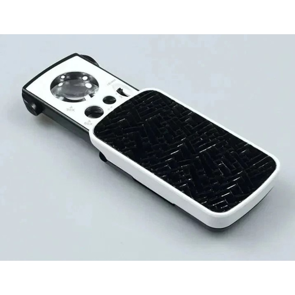 30X 90X Jewelers Loupe Lighted Magnifier With UV For Jewelry And Gem Inspection 0