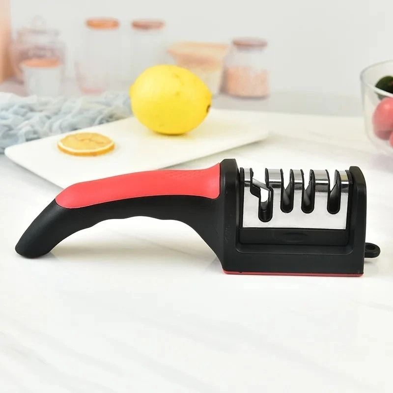 4 Stage Kitchen Knife Sharpener Manual Handheld Sharpening Tool 0