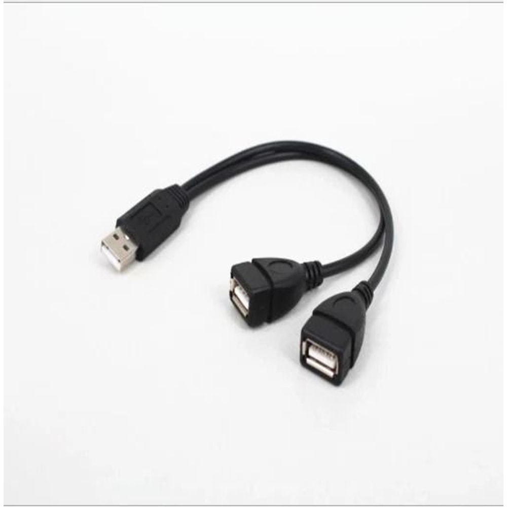 USB Splitter Cable Dual USB Female Y Adapter For Keyboard Mouse Flash Drive 0