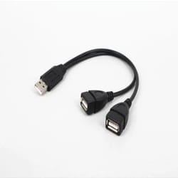 usb splitter cable dual usb female y adapter for keyboard mouse flash drives