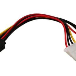 15 pin sata to dual 4 pin molex power splitter cable for hdd ide drives