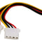 15 Pin SATA To Dual 4 Pin Molex Power Splitter Cable For HDD IDE Drives 1