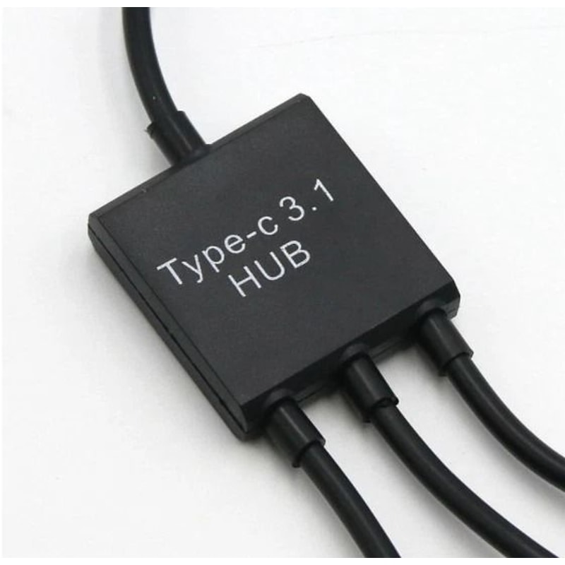 USB C OTG Adapter With Charging Port Type C To USB Splitter Cable 3