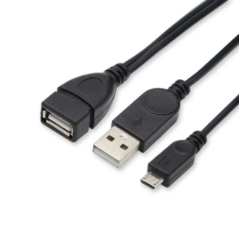 Micro USB OTG Cable Set With Power Supply USB OTG Adapter For Android Data Transfer 1