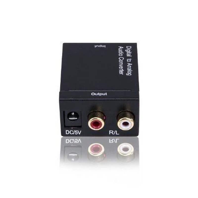 Digital To Analog Audio Converter Optical Coaxial To RCA Adapter For TV Stereo 1