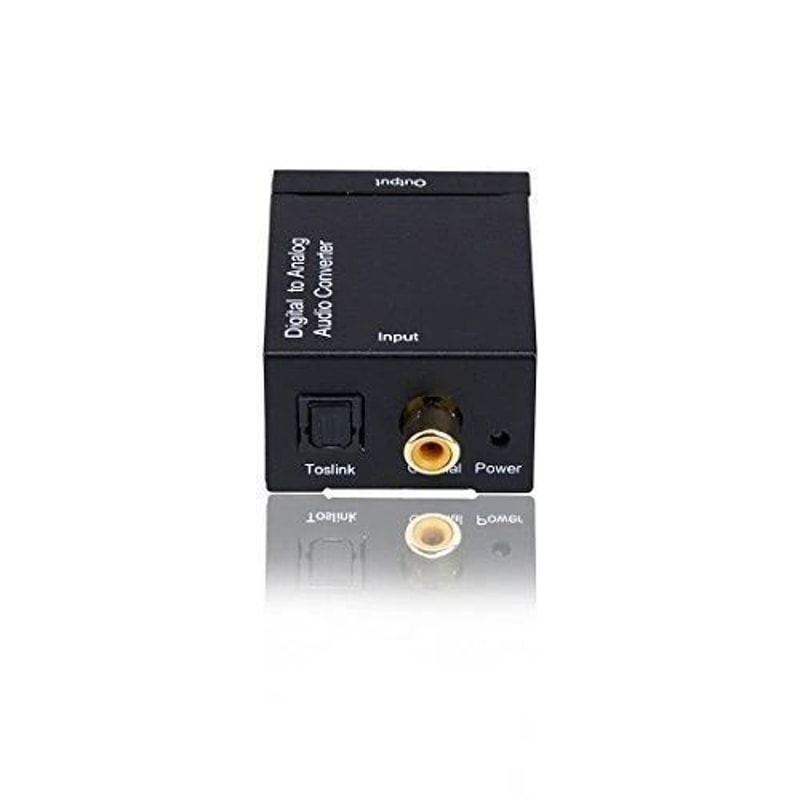 Digital To Analog Audio Converter Optical Coaxial To RCA Adapter For TV Stereo 2