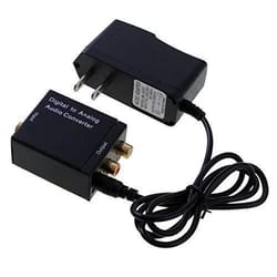digital to analog audio converter optical coaxial to rca adapter for tv stereo
